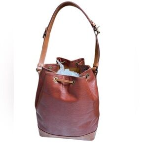 Louis Vuitton Noé – Vintage Epi Leather in Cognac & Light Brown